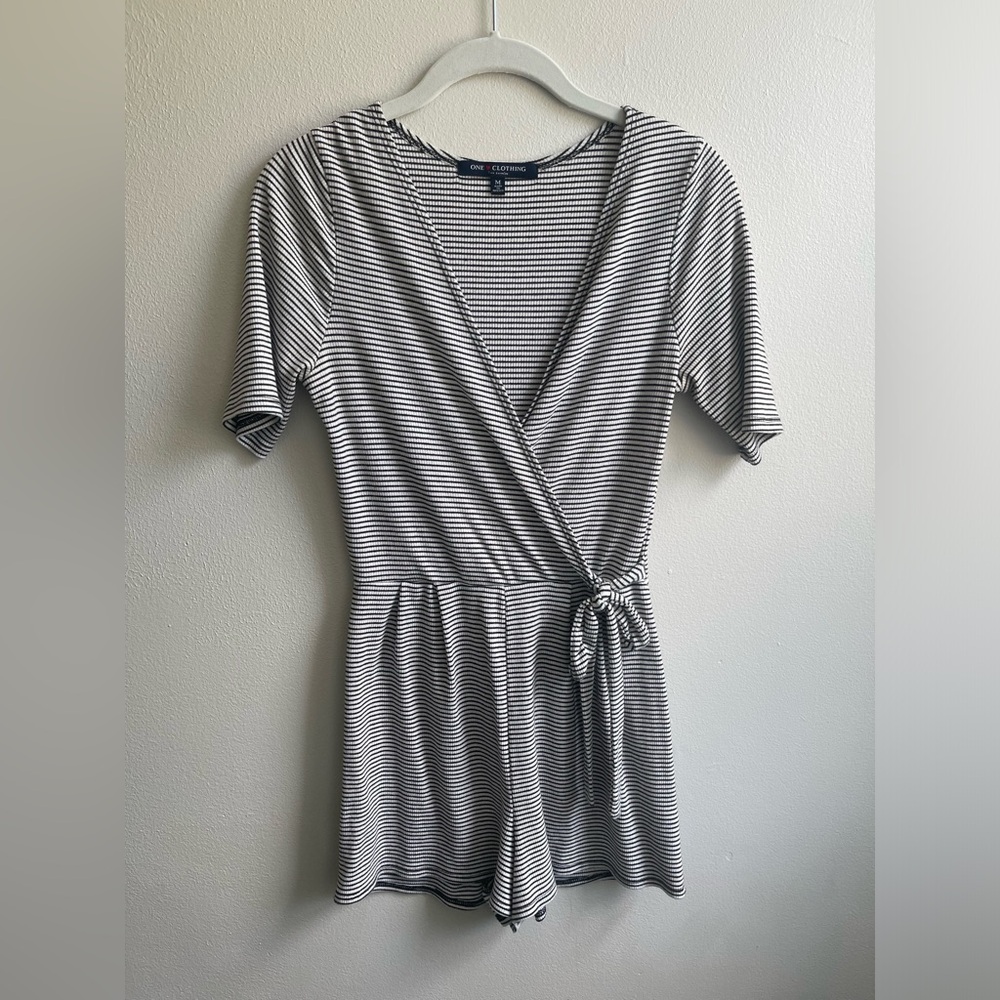 One Clothing Women’s Striped Romper